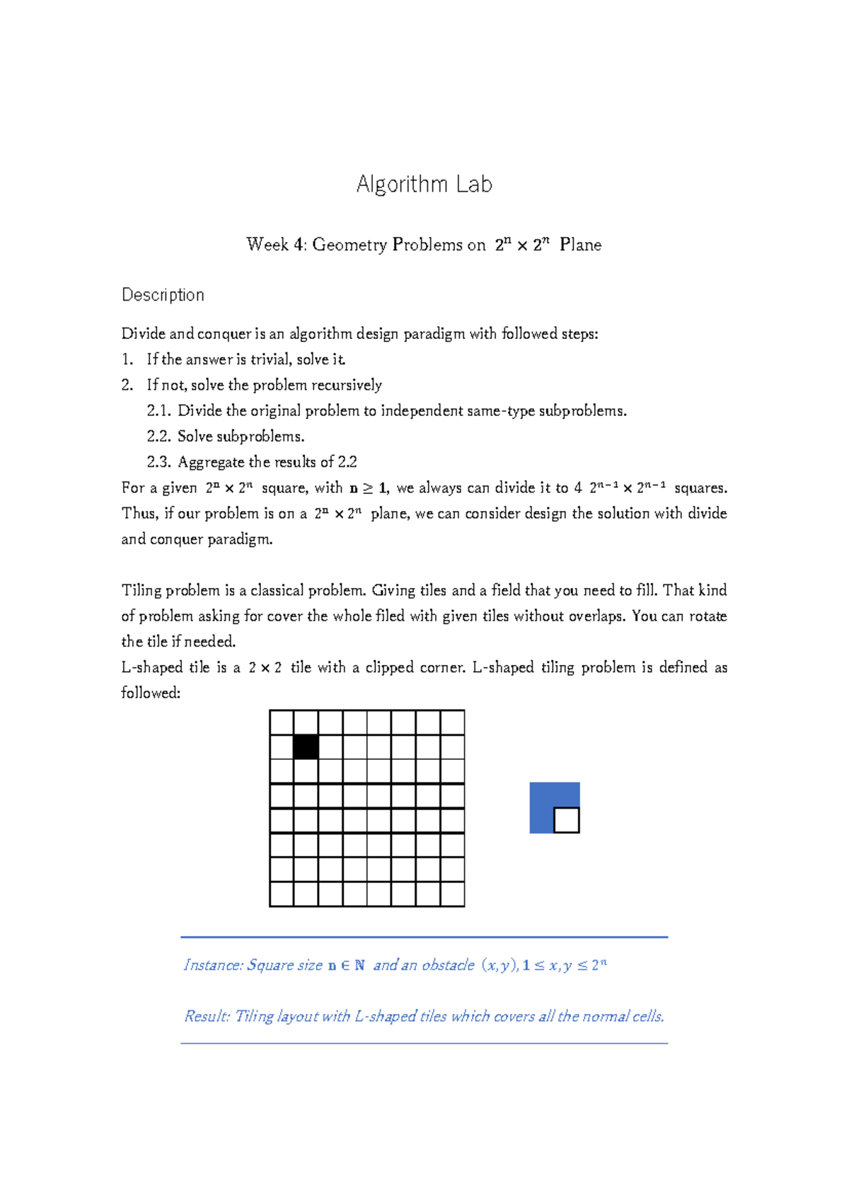 Week4 - lab of algorithms - Algorithm Lab Week 4: Geometry Problems on ...