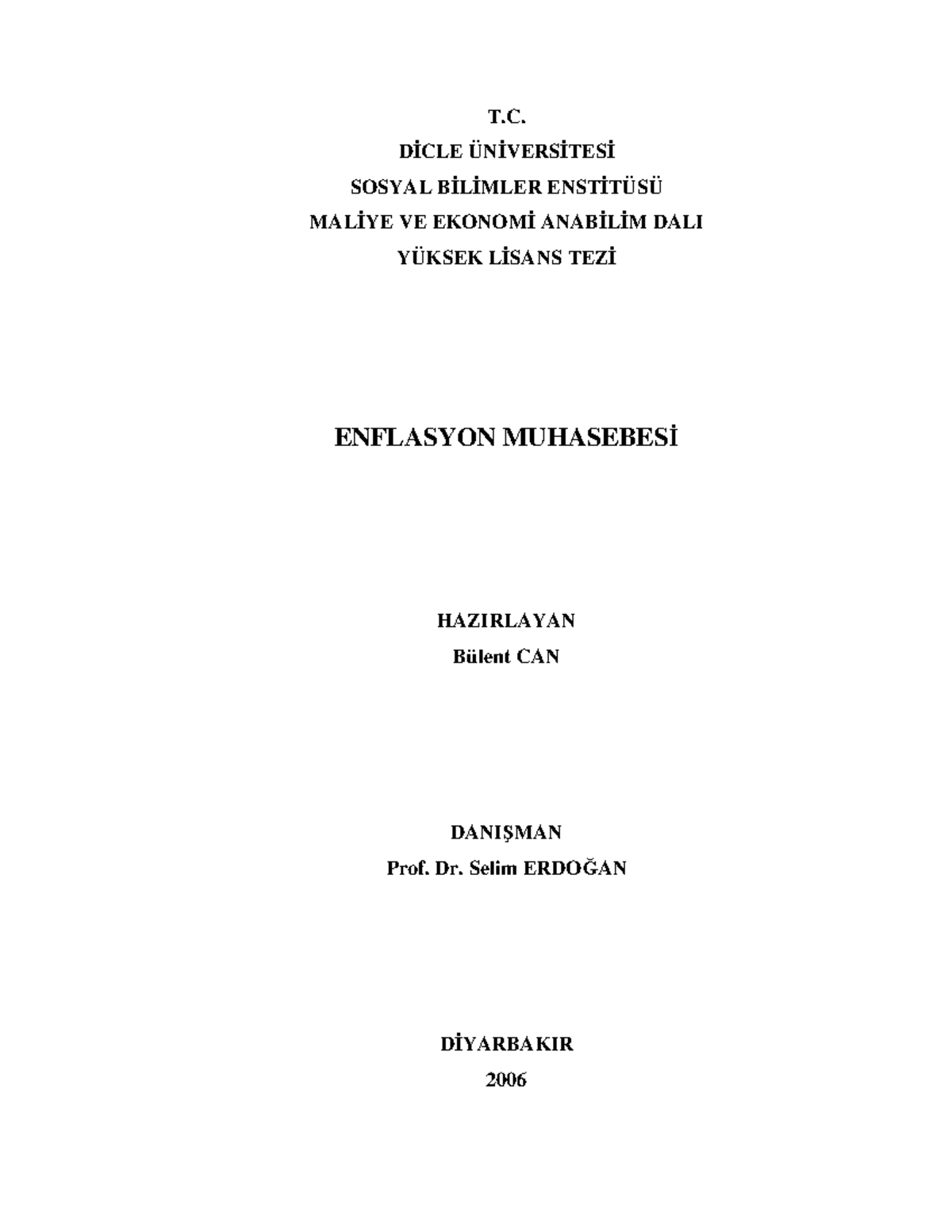 Can2006 - Sfgdf - T. D CLE ÜN VERS TES SOSYAL B L MLER ENST TÜSÜ MAL YE ...