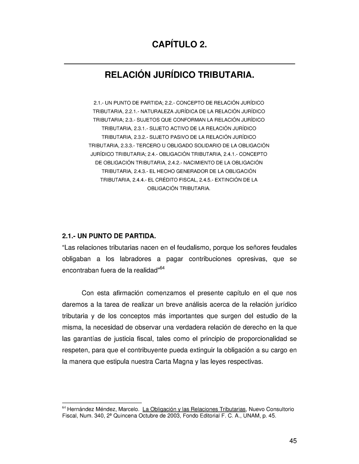 Relación Jurídica Tributaria CapÍtulo 2