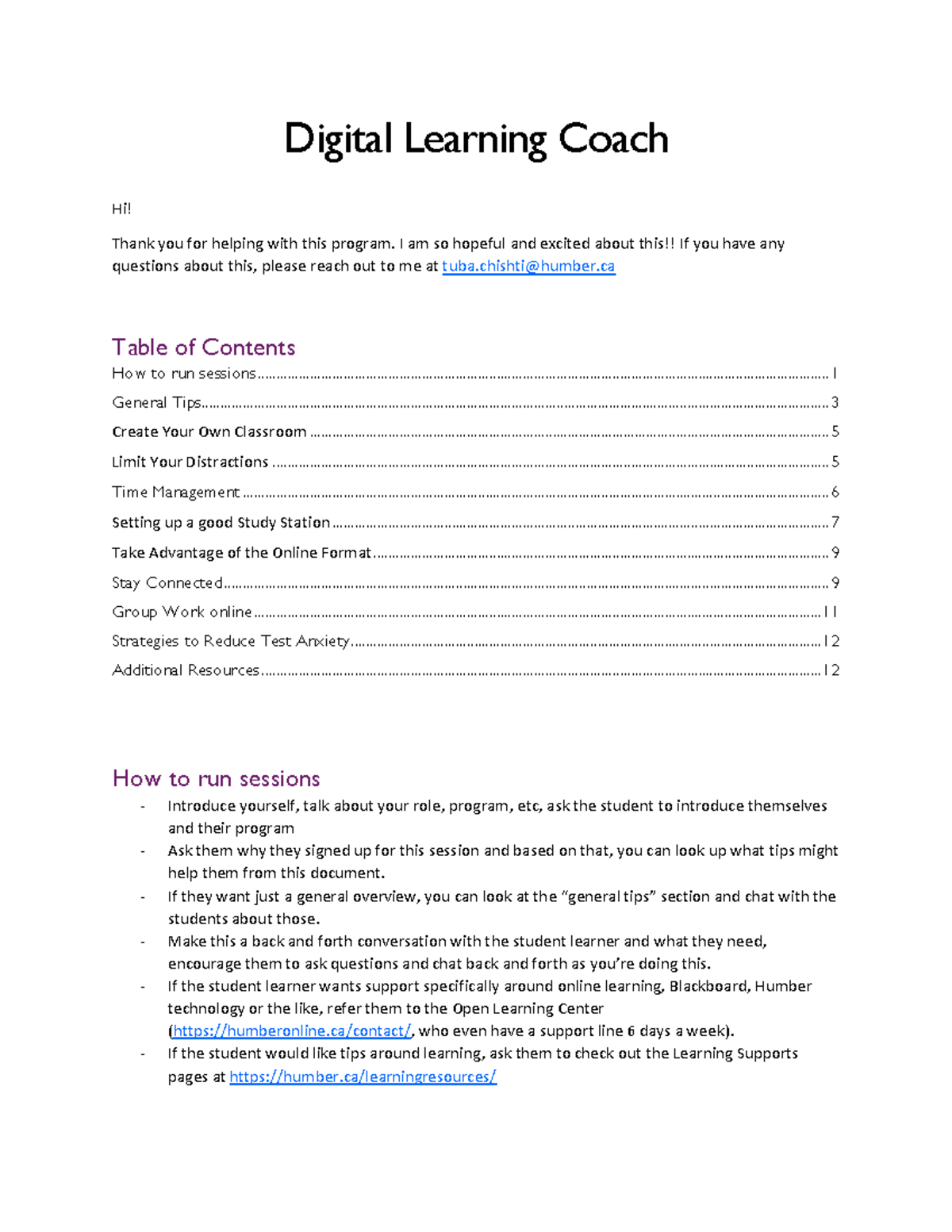 Digital Learning Coach Resource Sheet Digital Learning Coach Hi