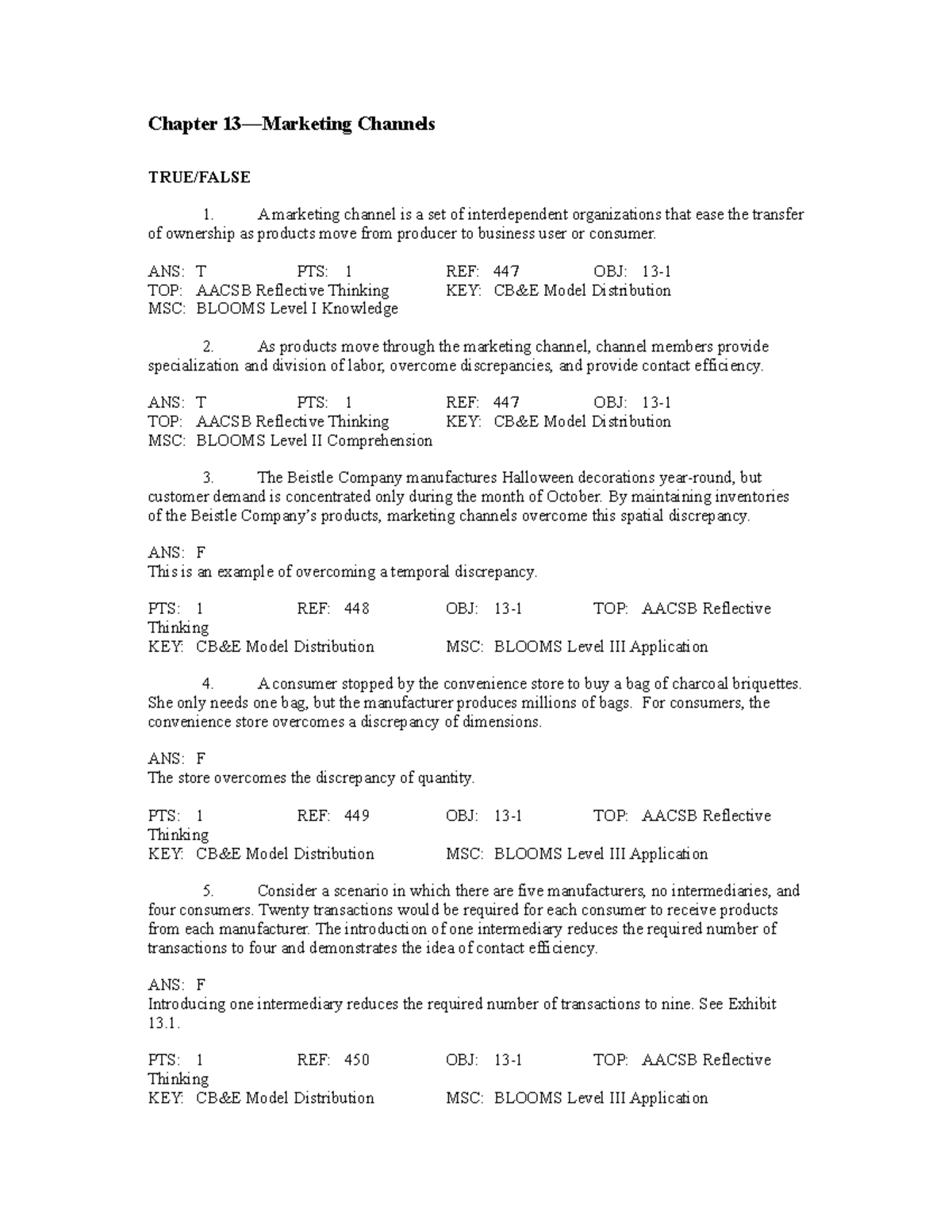 chapter-13-questions-w-soln-chapter-13-marketing-channels-true-false