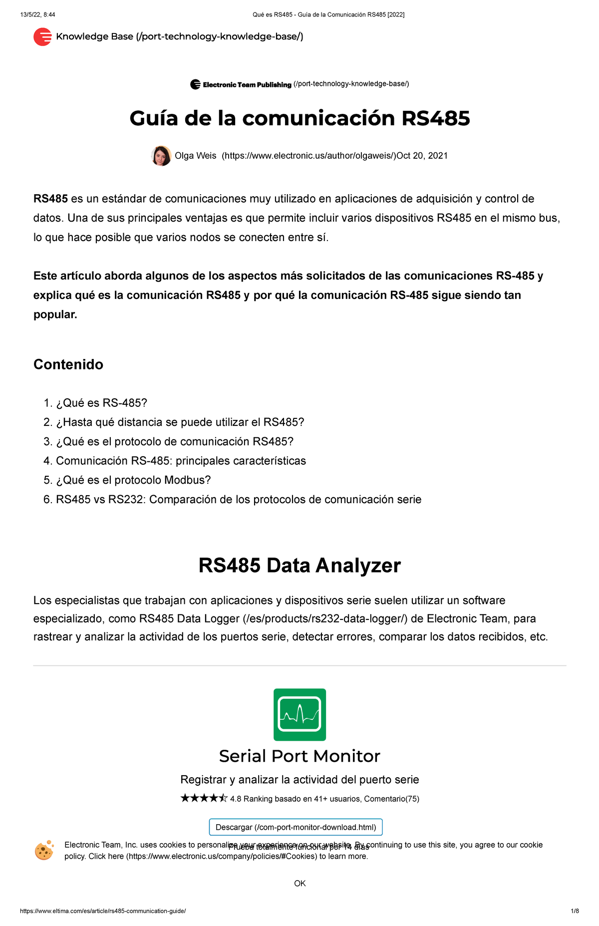 Clase 6-Interfase Rs485 - Knowledge Base (/port-technology-knowledge ...