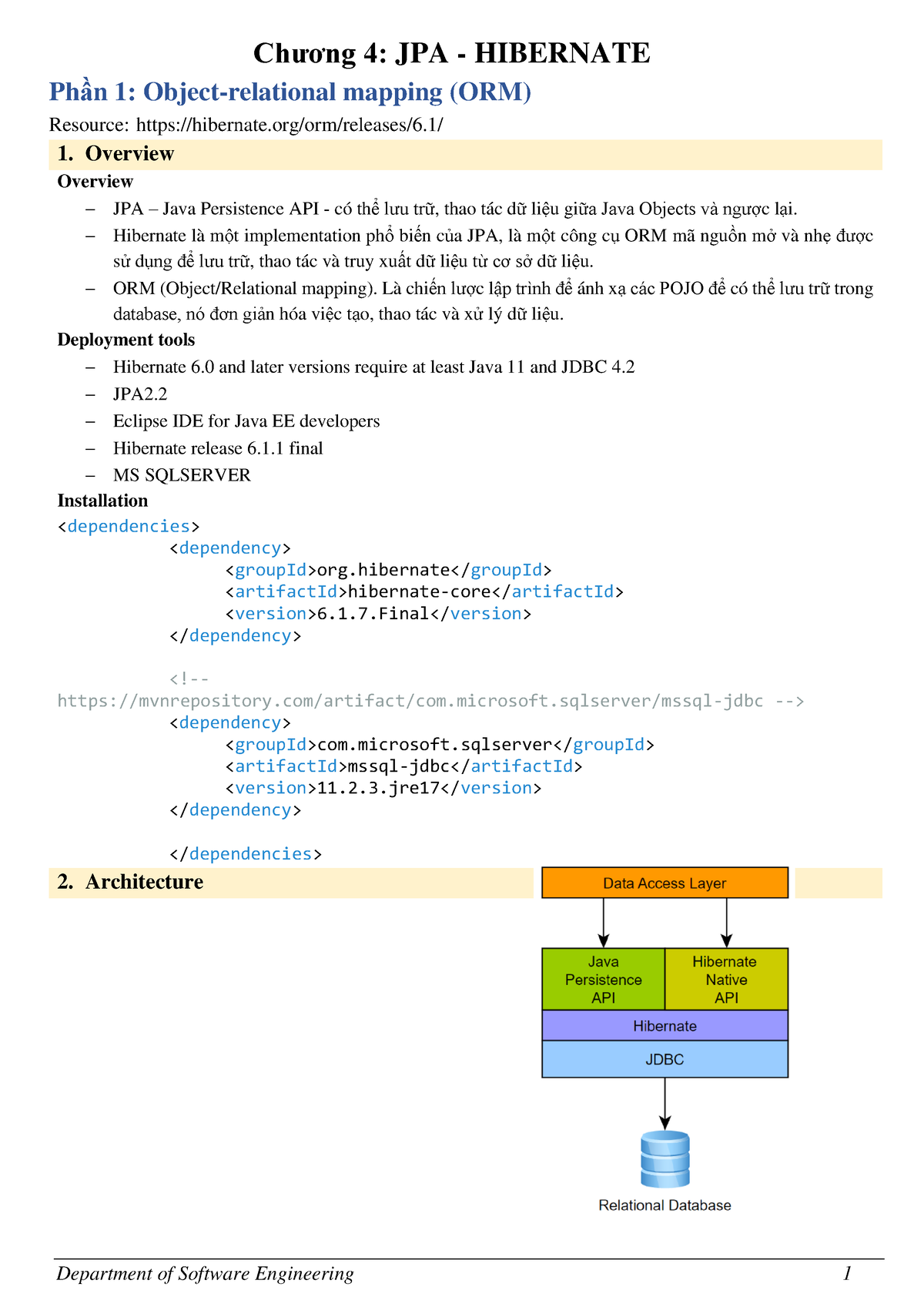 4. JPA Hibernate ORM OGM Lab - Chương 4: JPA - HIBERNATE Phần 1: Object ...