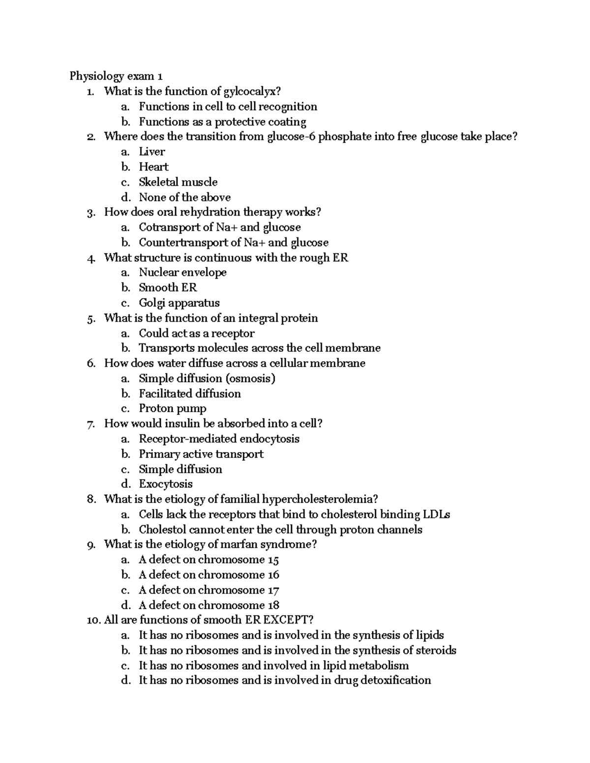 Exercise Physiology Exam 1 Quizlet - 4tl1n2e