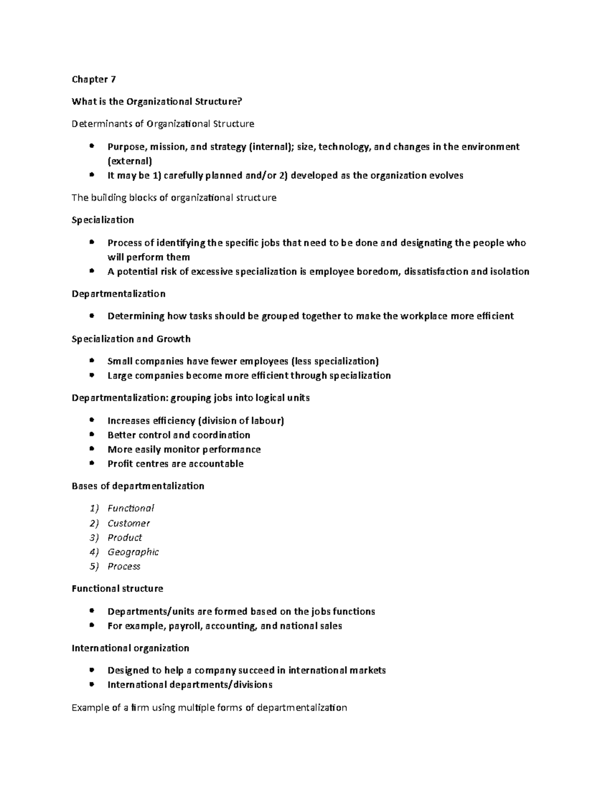 BUSM 1100 - Chapter 7 - Lecture notes 7 - Chapter 7 What is the ...