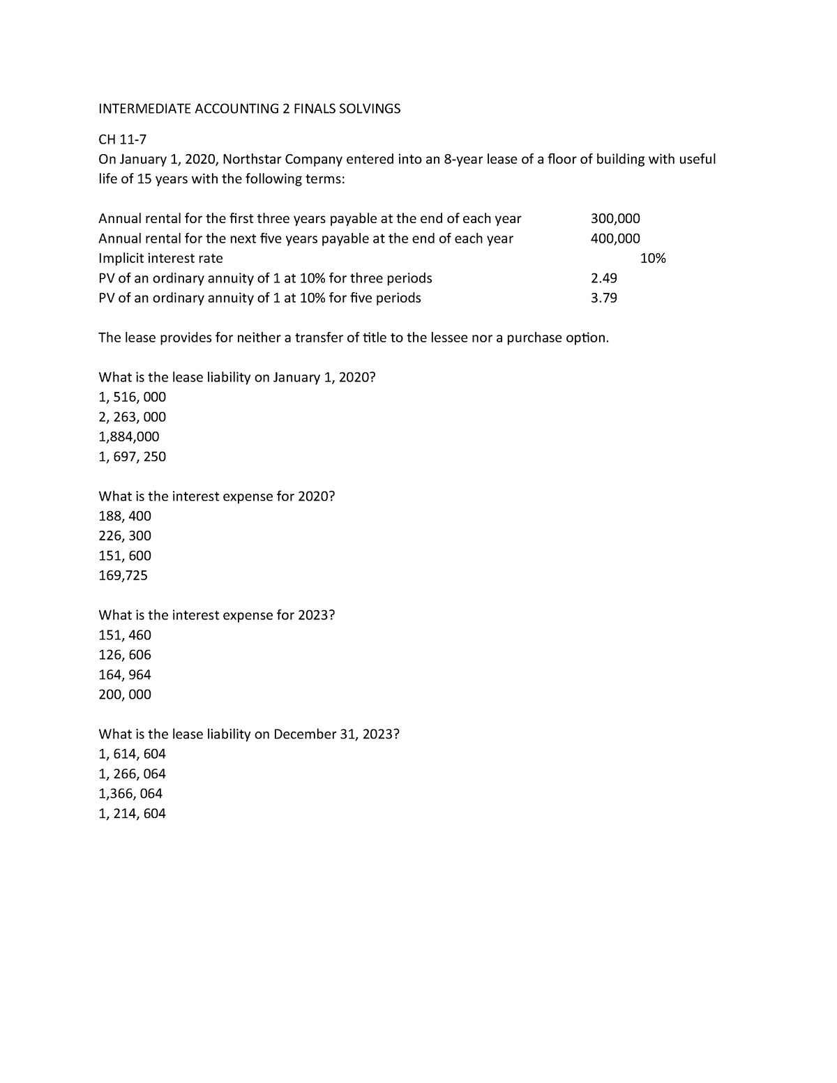 Intermediate-accounting-2-finals-solvings-pdf-freefor You Pdf Pdf Pdf ...