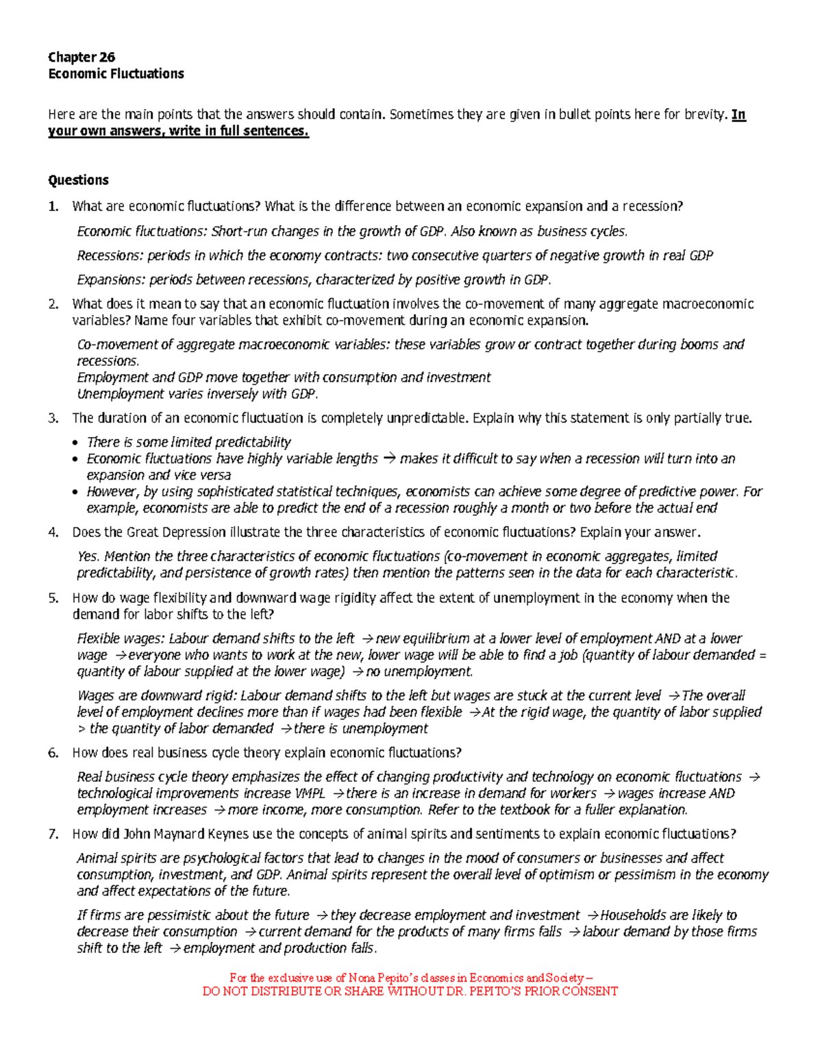Review Ch 26 Exercises - Answers - For the exclusive use of Nona Pepito ...