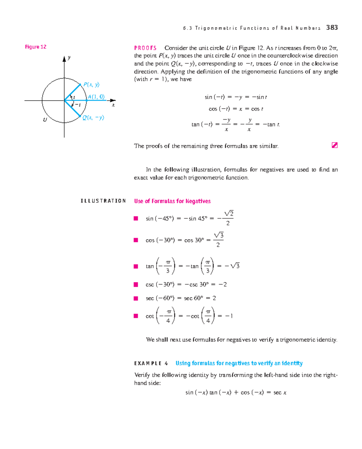Algebra and Trigonometry with Analytic Geometry41 6. 3 T r i g o n o
