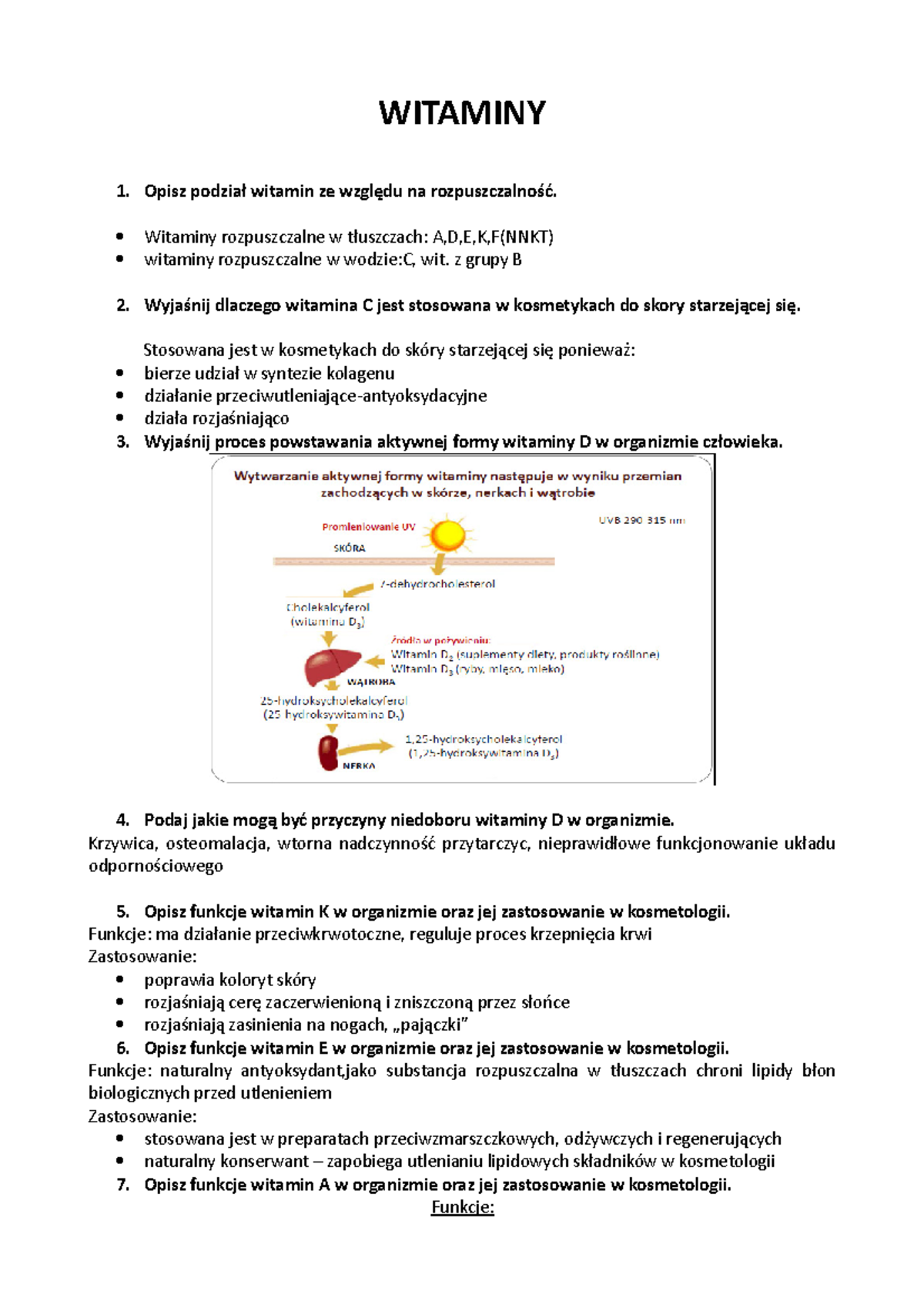 5.Witaminy-składniki Mineralne - WITAMINY 1. Opisz Witamin Ze Na ...