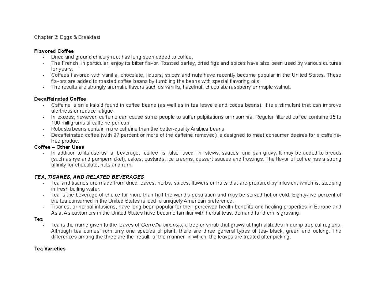 CULA 221 Chapter 2 Notes Part 4 - Chapter 2: Eggs & Breakfast Flavored ...