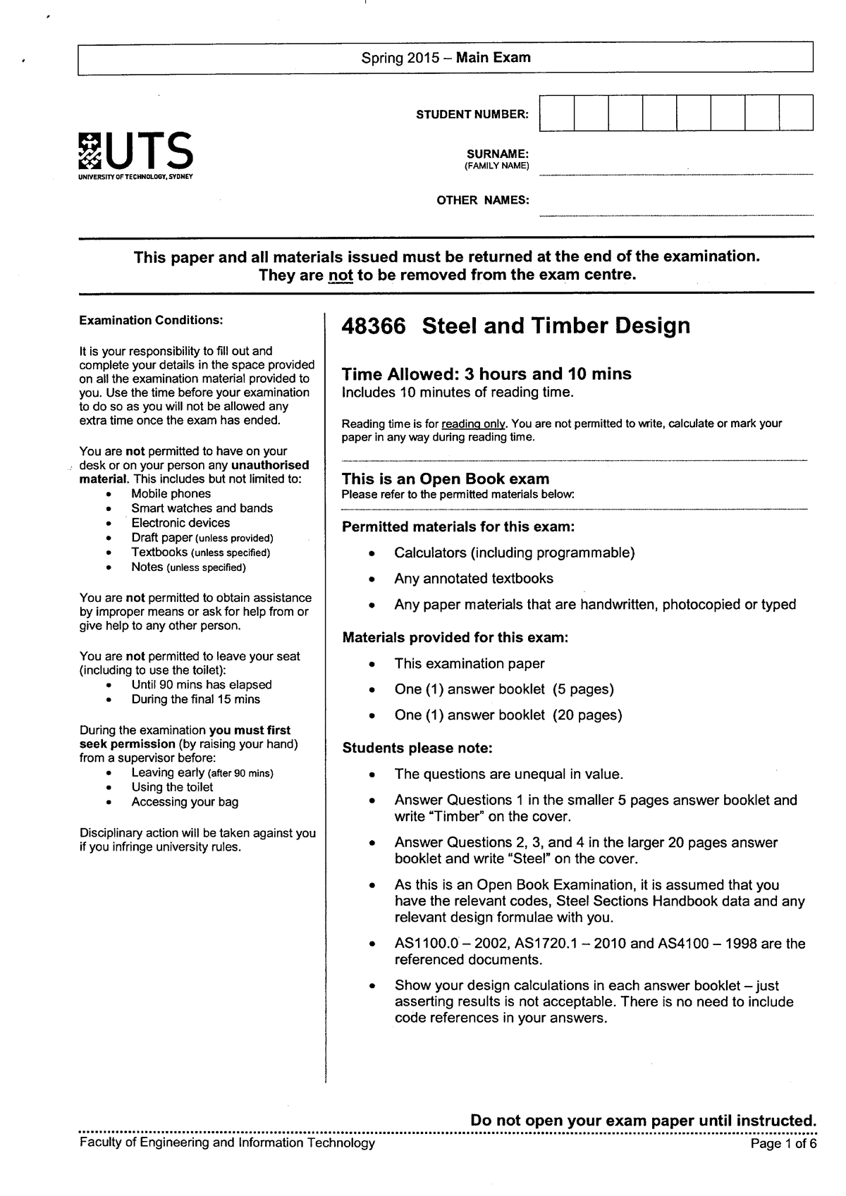 Steel Design Calculation Example