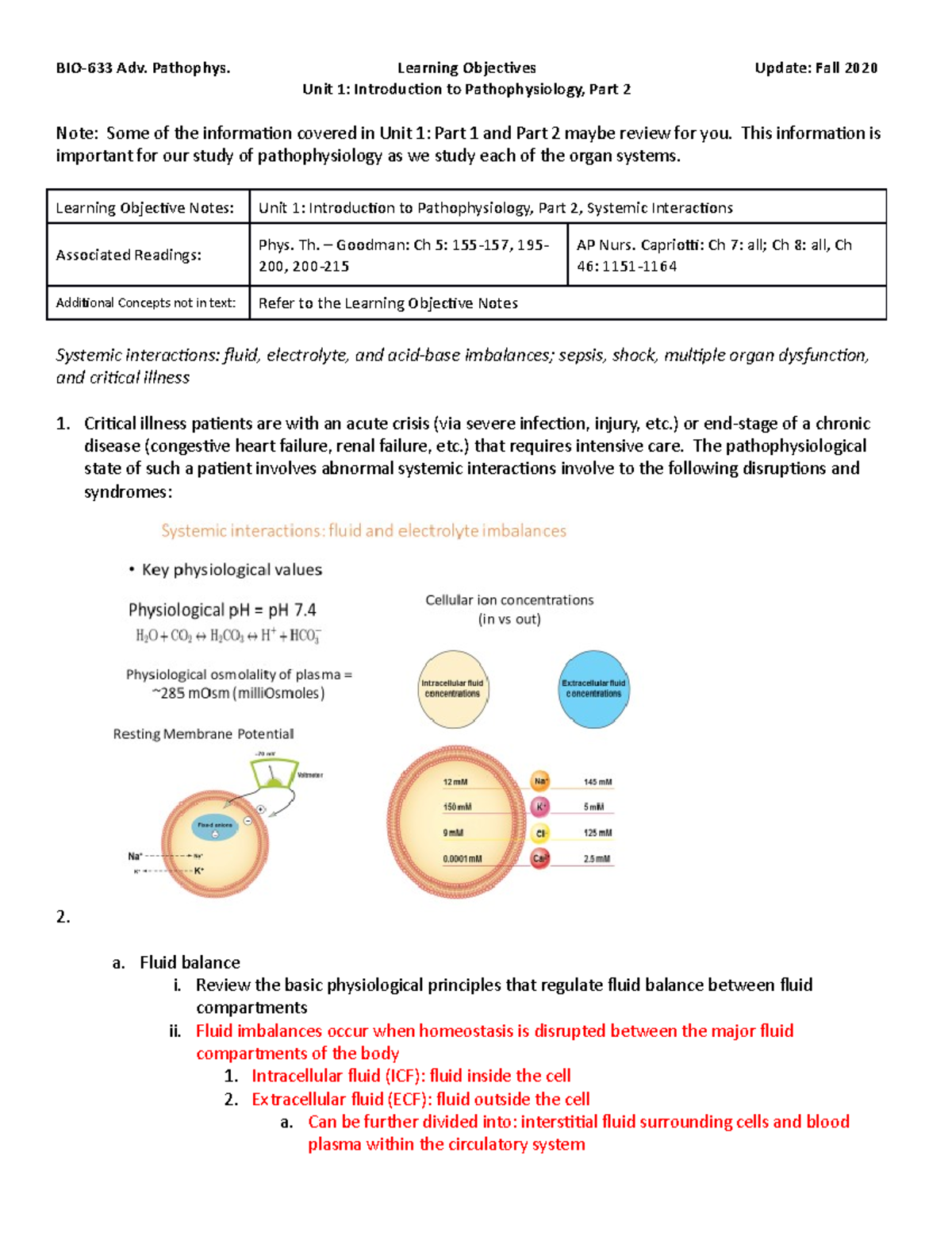 Unit01-633 Intro to Pathophys Part-2 Systemic Interactions - Unit 1 ...