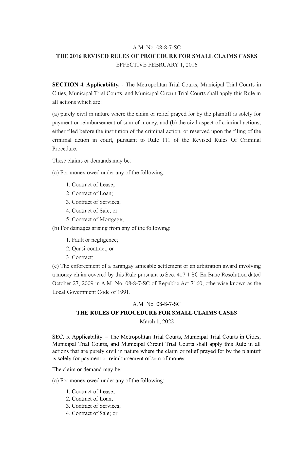 small-claims-provision-a-no-08-8-7-sc-the-2016-revised-rules-of