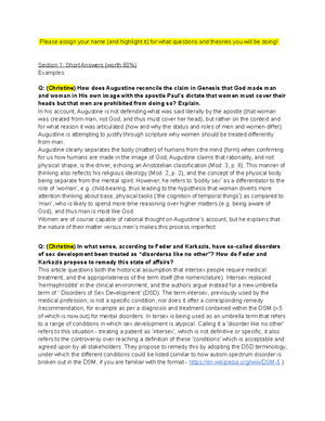 GSWS Notes - Week 1: Lesson 1 - Early Sexology What is sexology? Refers ...