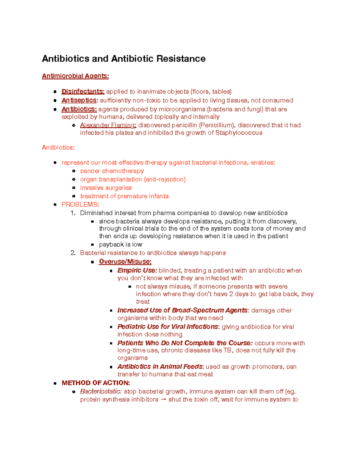 Antibiotic Resistance Antibiotics and Antibiotic Resistance