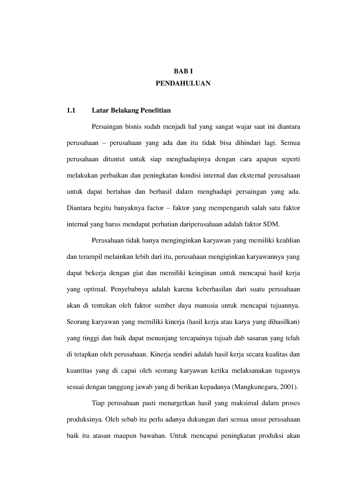 Pengaruh Insentif Terhadap Kinerja Karyawan Melalui Motivasi Kerja ...