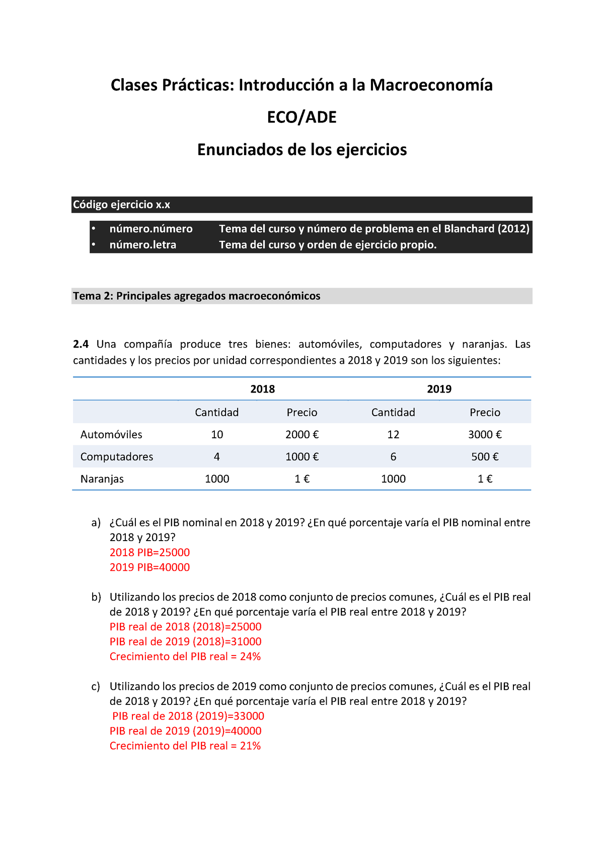 Ejercicios Clases Prácticas - Clases Prácticas: Introducción A La ...