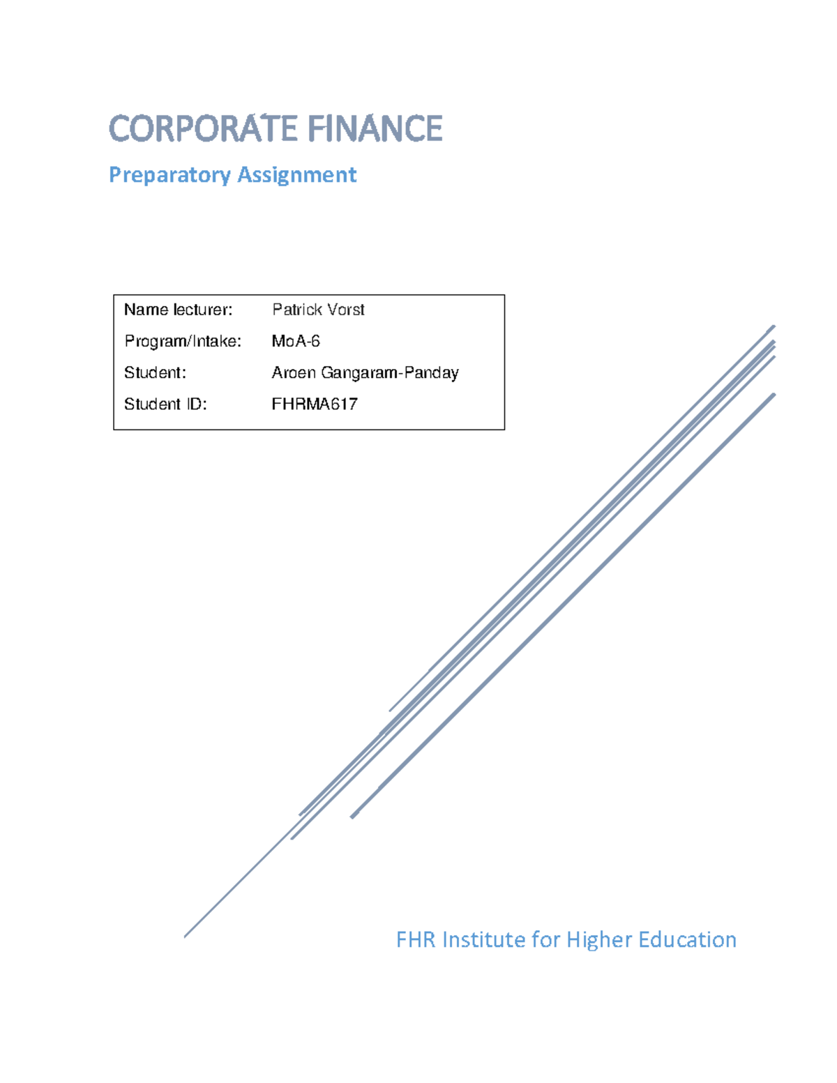 ab inbev financial report analysis FHR Institute for Higher Education
