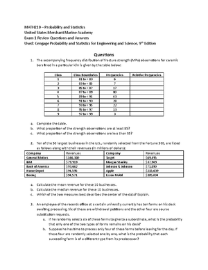 MATH210 Probability and Statistics Lesson notes 5 and 6 Intro to ...