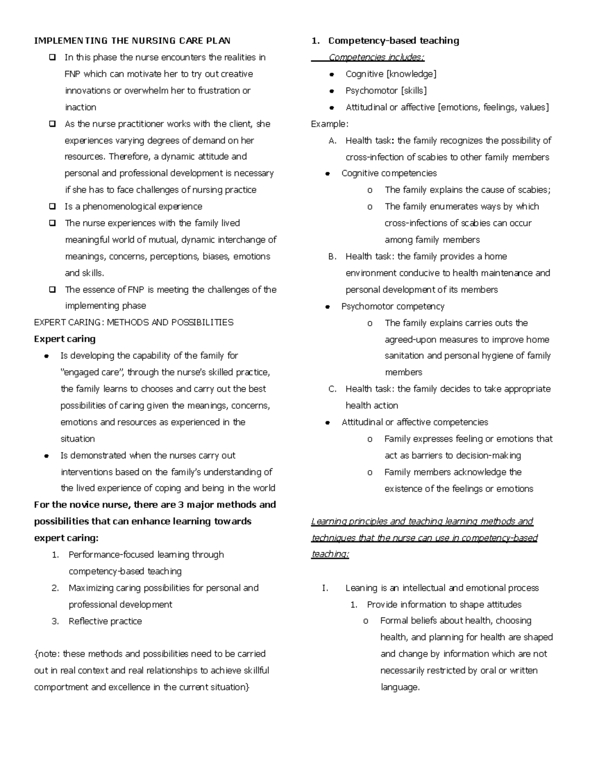 nursing-care-plan-implementation-implementing-the-nursing-care-plan