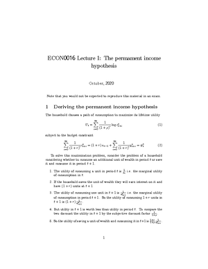 Lecture 1 Slides Annotated - ECON0016 - Studocu