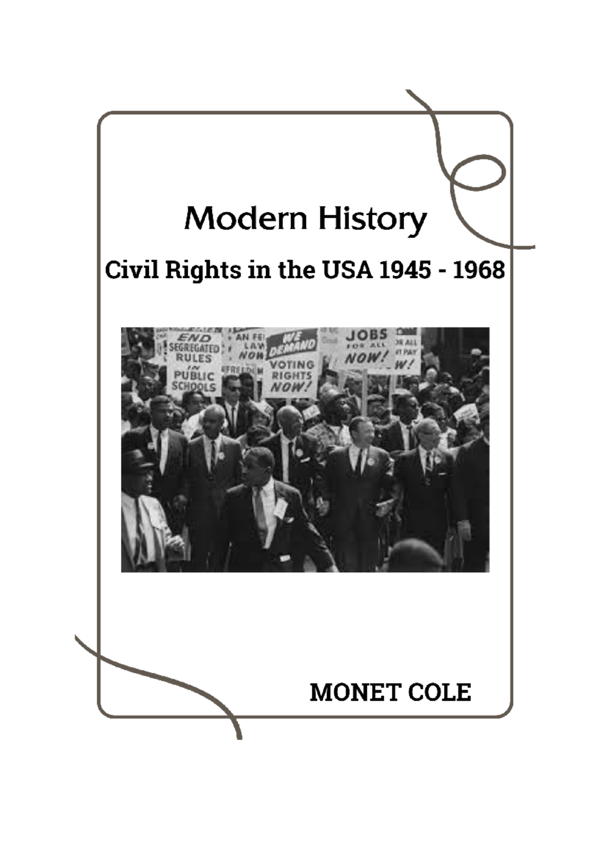 Civil Rights in the USA - Year 12 morden Hise notes have fun - Survey ...