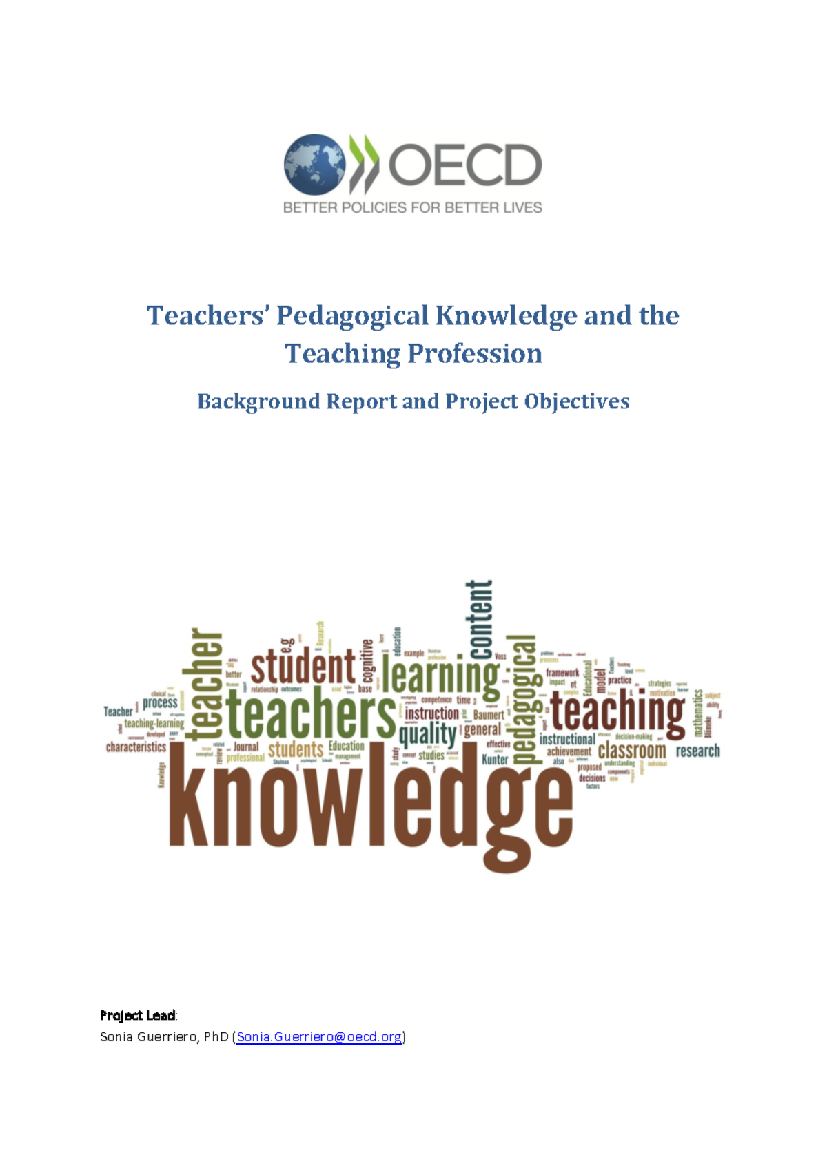 Teachers Pedagogical Knowledge and the teaching Professionj - Teachers ...