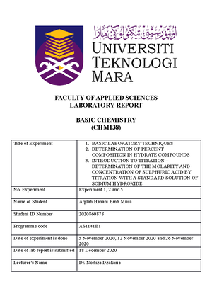 Tutorial Chapter 4 - BASIC CHEMISTRY/CHM CHM 138: BASIC CHEMISTRY ...