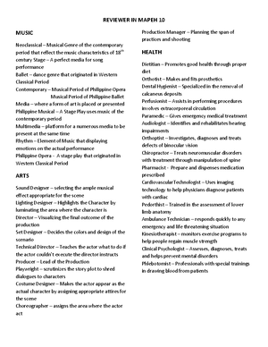 Reviewer Science 10 SY 2023 2024 - Republic of the Philippines ...