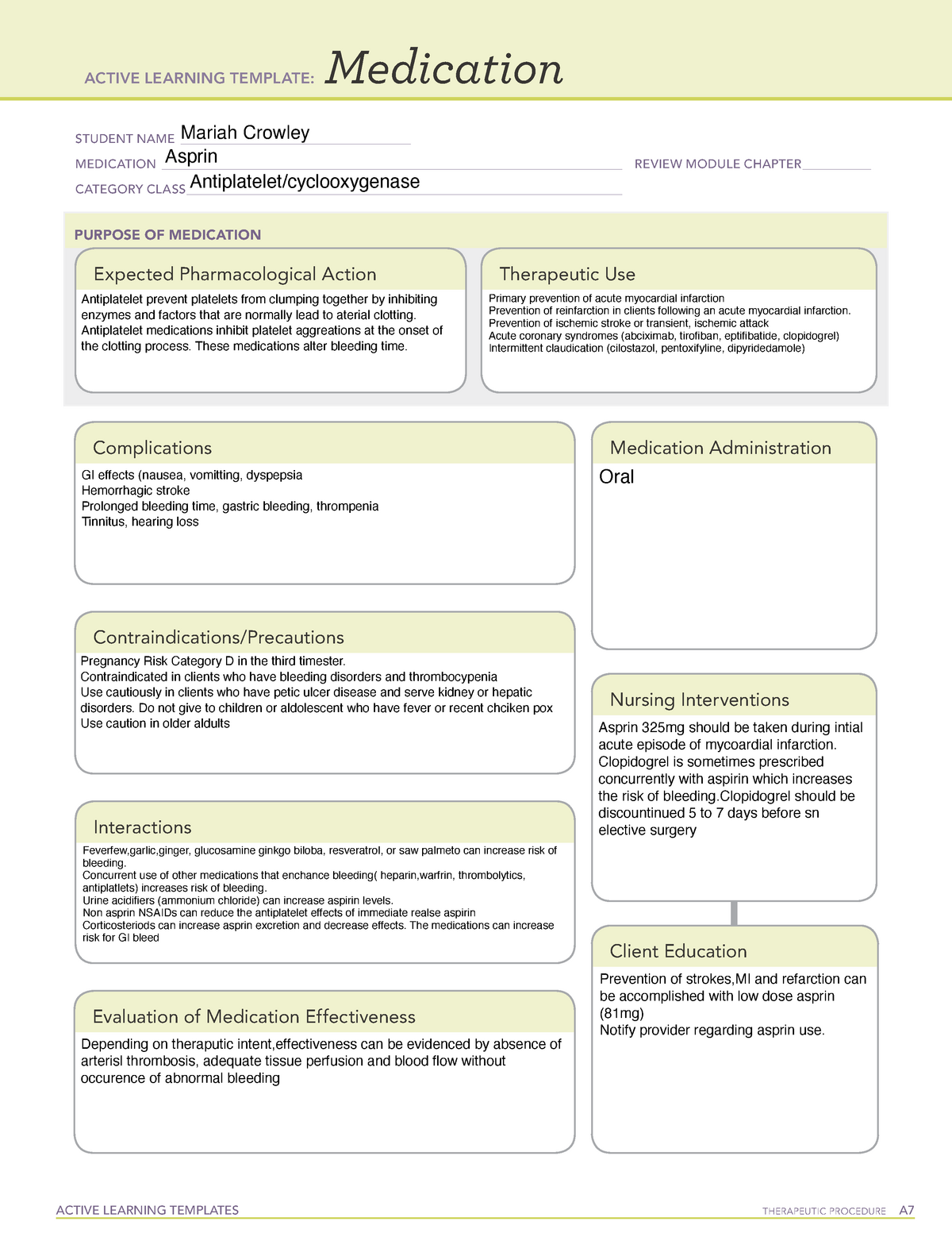 asprin-ati-medication-template-active-learning-templates-therapeutic