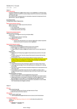 BUSM 1100 - Chapter 3 - Lecture Notes 3 - Chapter 3 Do The Right Thing ...