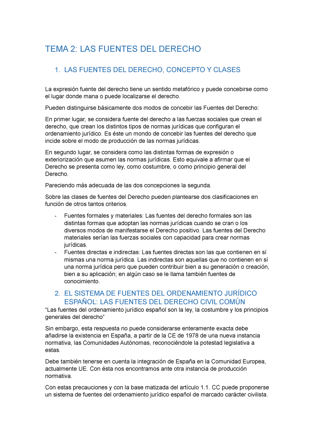 Tema 2 Las Fuentes Del Derecho Tema 2 Las Fuentes Del Derecho 1 Las Fuentes Del Derecho 4418