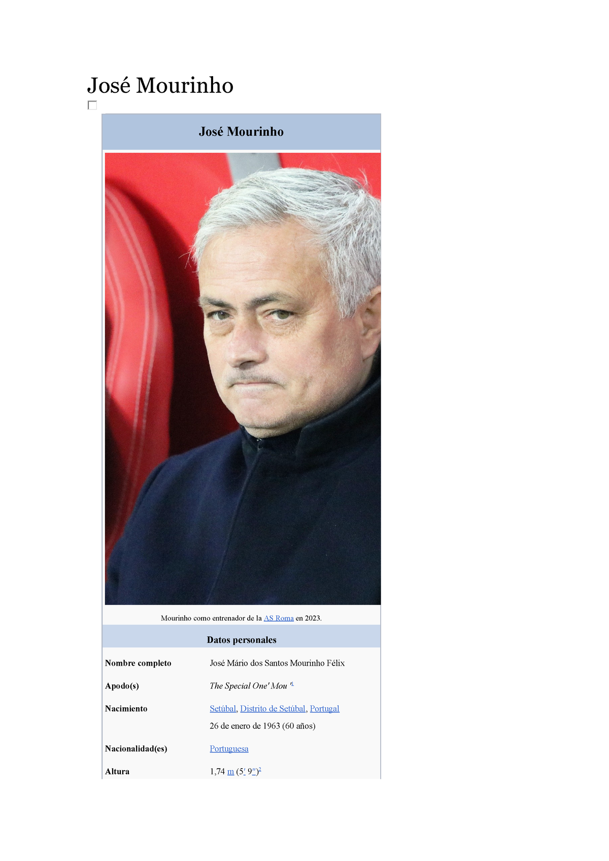 José Mourinho - Bibliografia - José Mourinho José Mourinho Mourinho ...