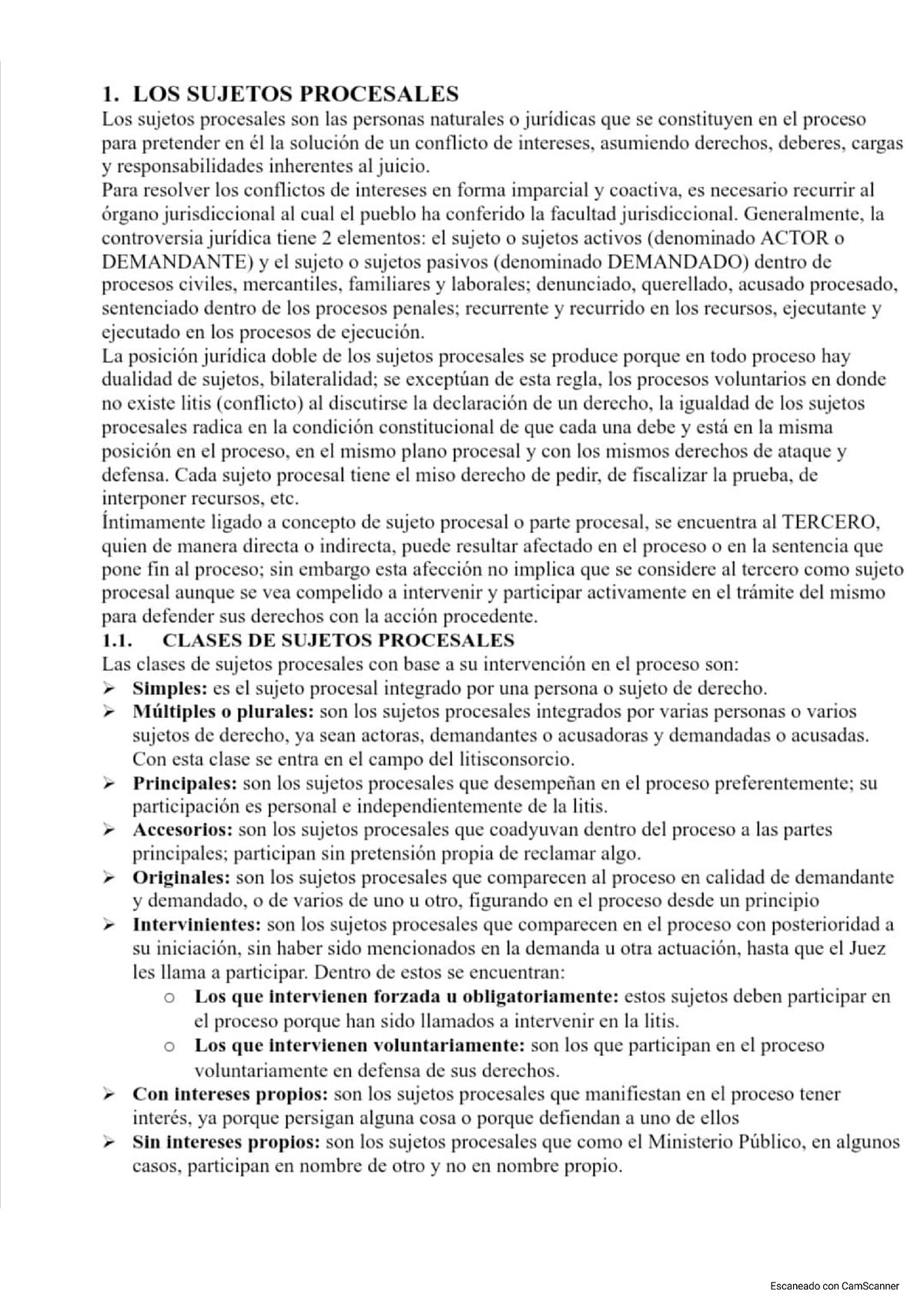 Material De Apoyo Sujetos Procesales, Jurisdicción Y Competencia ...