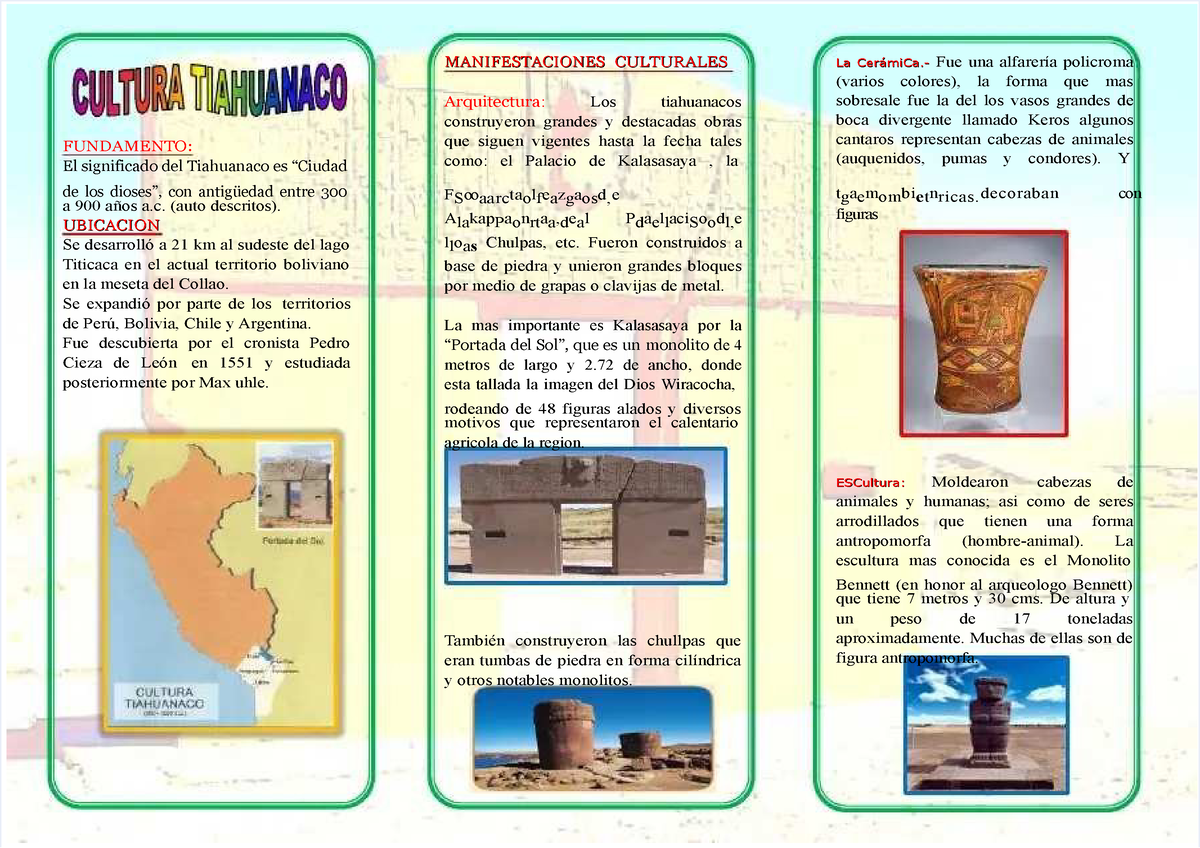 Pdf Triptico Cultura Tiahuanaco Fundamento El Significado Del | My XXX ...