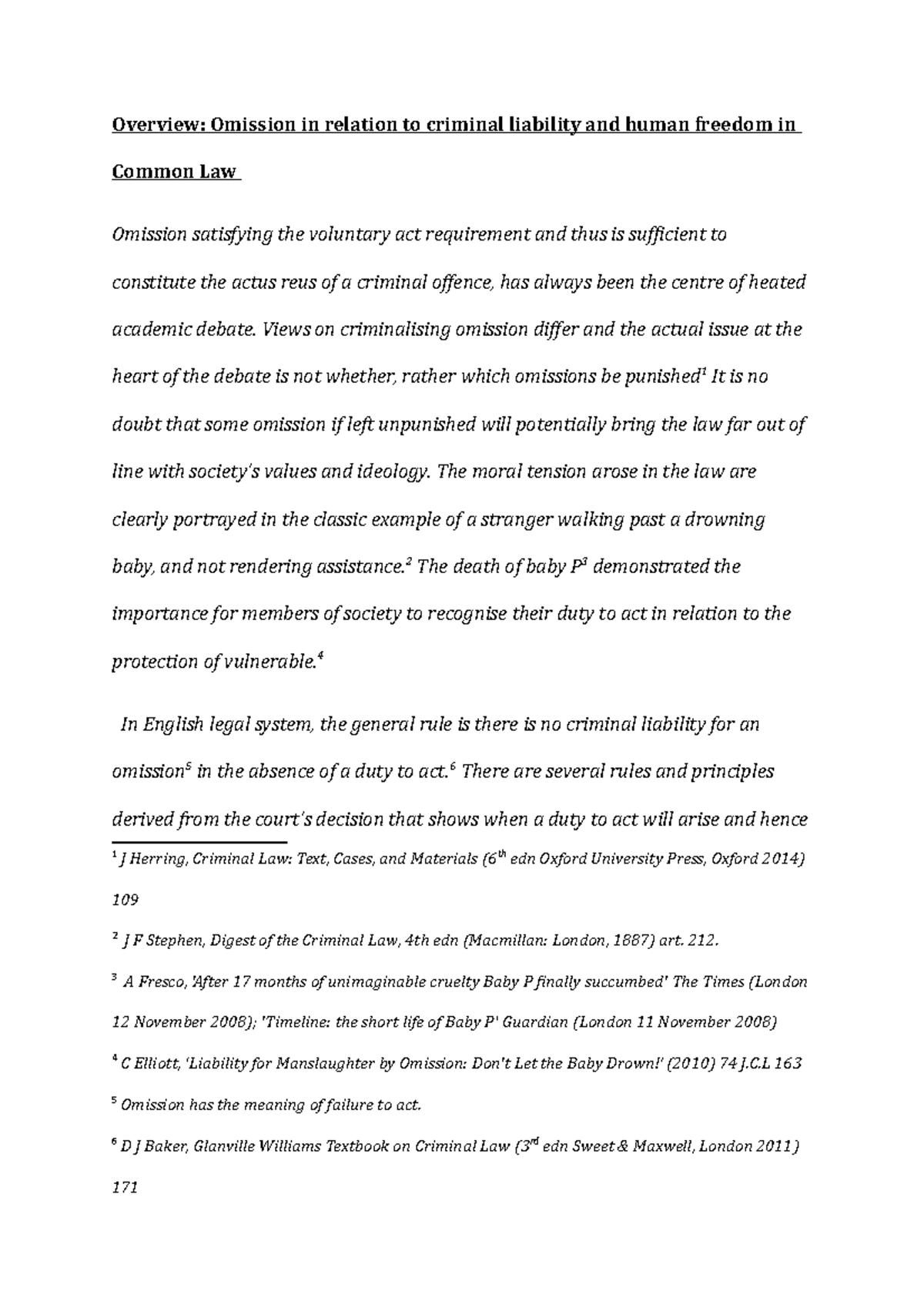 Omission of guilt picture