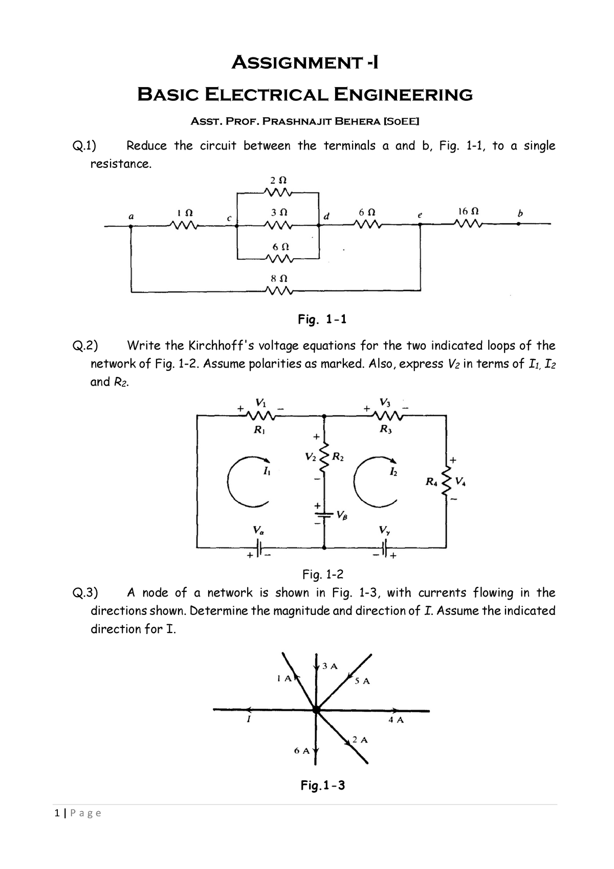 electrical engineering assignments