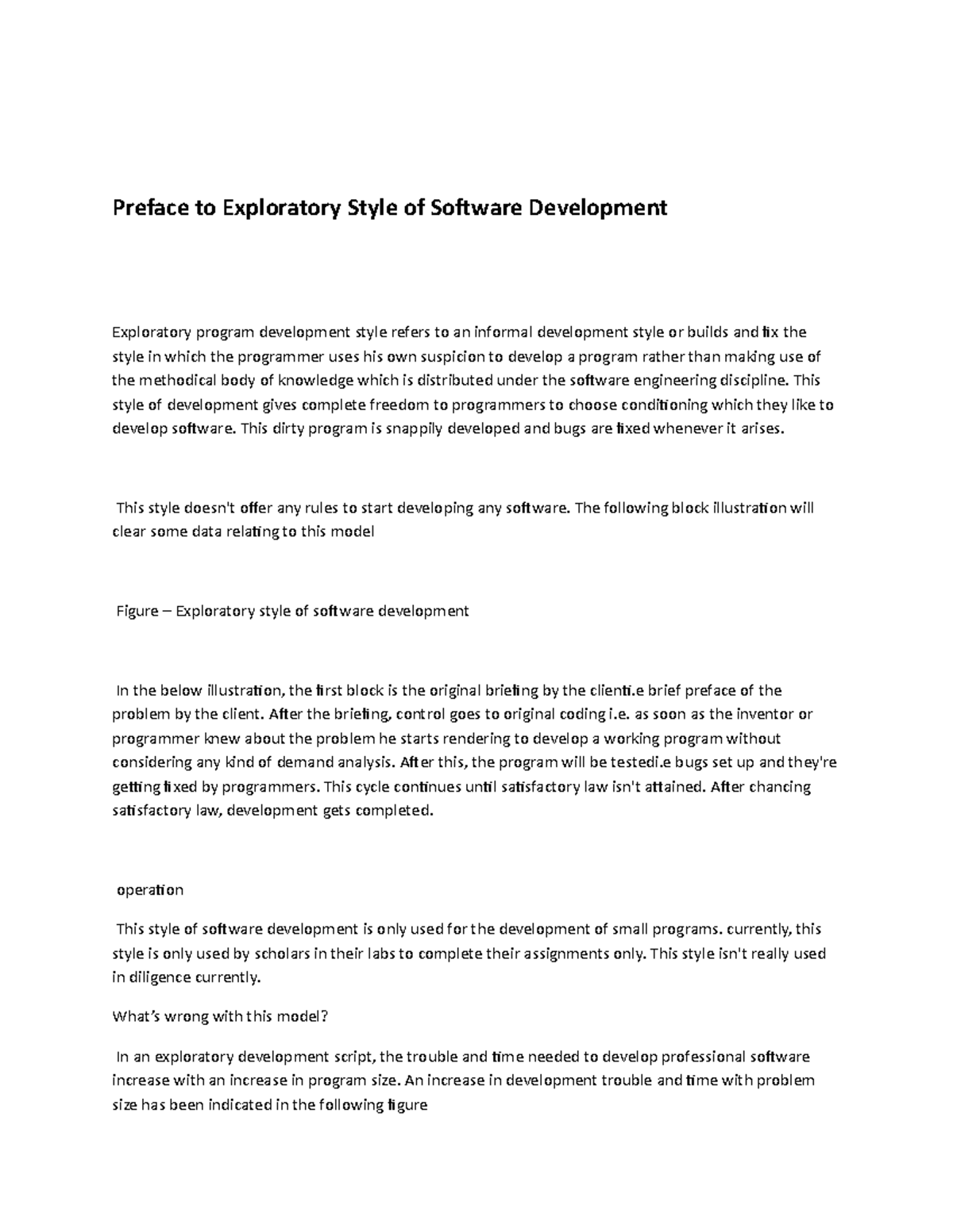Preface to Exploratory Style of Software Development - Preface to ...
