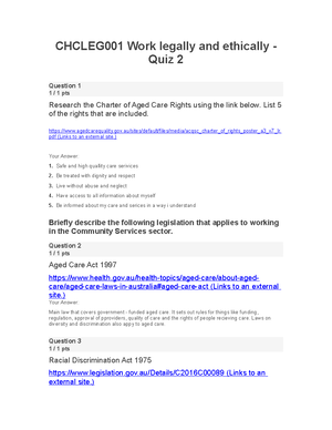 Chcccs 015 Provide Individualised Support - Quiz 1 - CHCCCS015 Provide ...