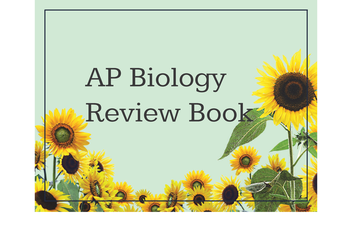 AP Biology Semester 1 Review AP Biology Review Book Table of Contents