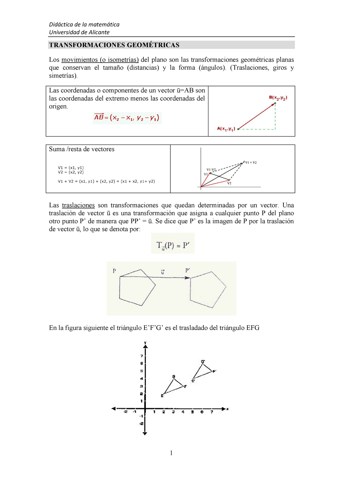 Tema 4transformaciones Geometricas De 3 Curso (2021-2022) - Universidad ...