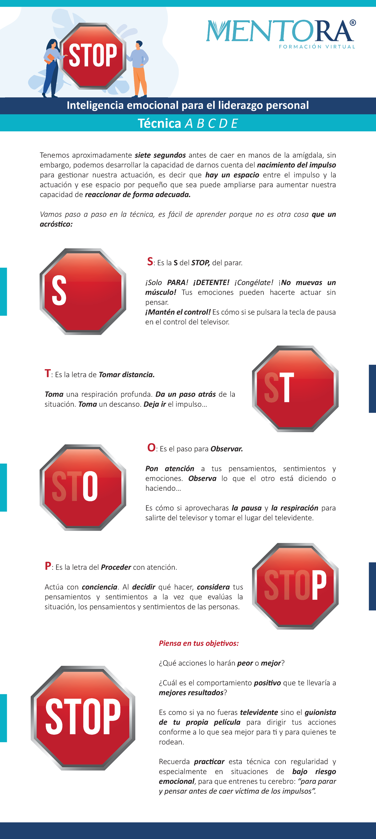 Inteligencia emocional para el liderazgo personal - técnica STOP - STOP ...