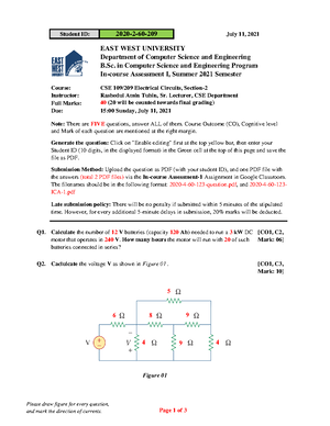 Introduction to Circuit Elements and Variables - Electrical Circuit ...