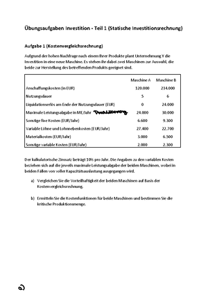 Investition Und Finanzierung Übersicht Mindmap - Investition Und ...