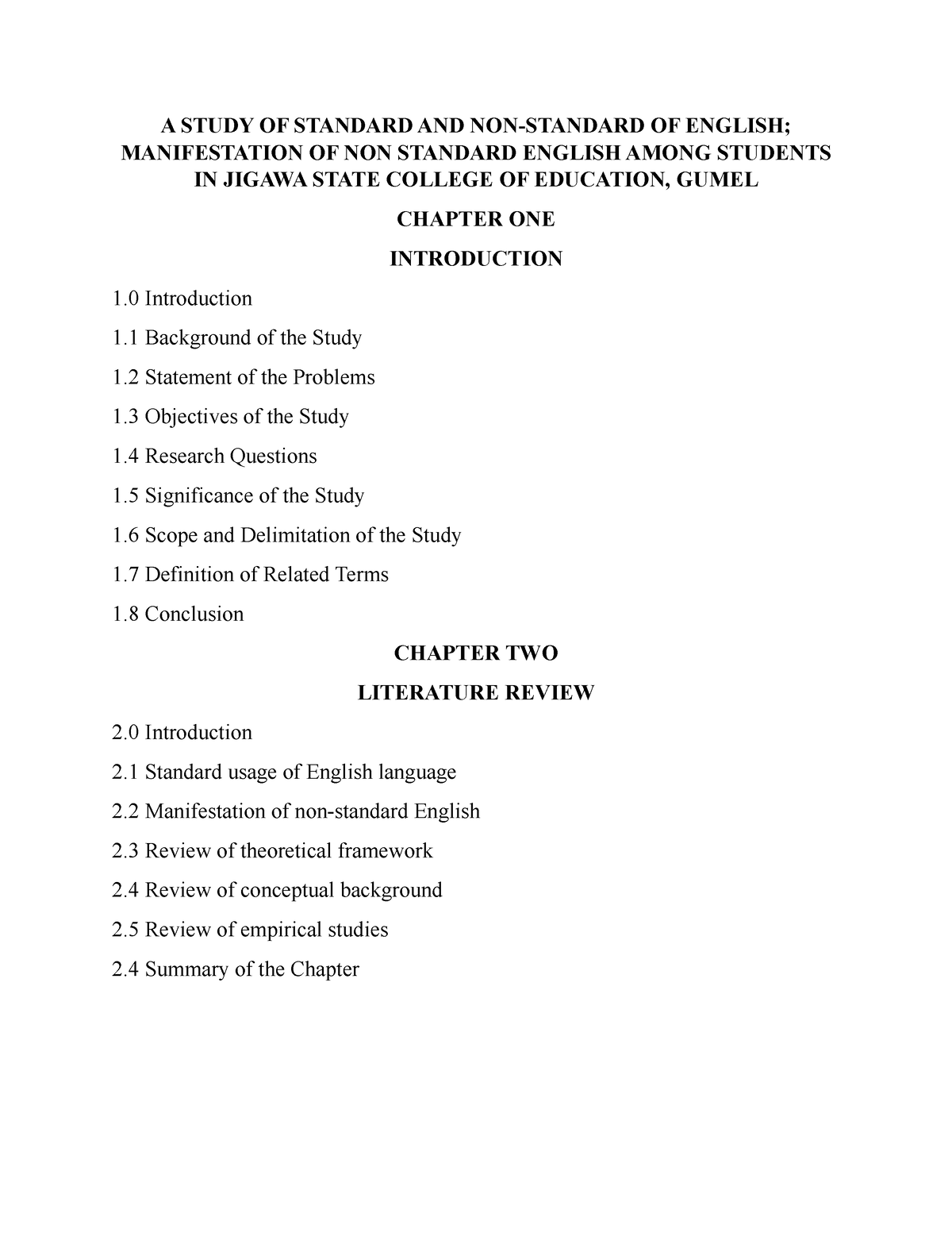 a-study-of-standard-and-non-proposal-a-study-of-standard-and-non