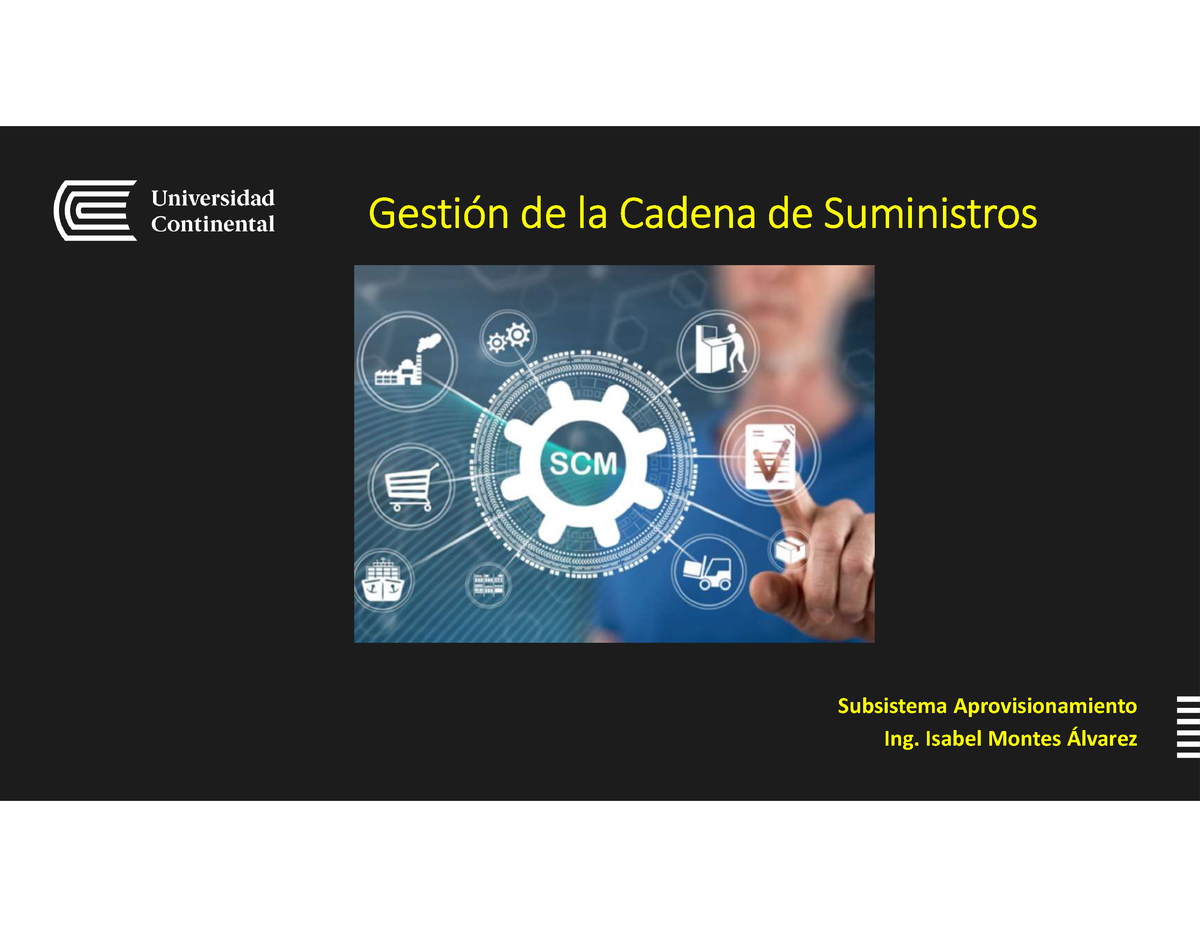 U1T4 Subsistema Aprovisionamiento - Gestión De La Cadena De Suministros ...