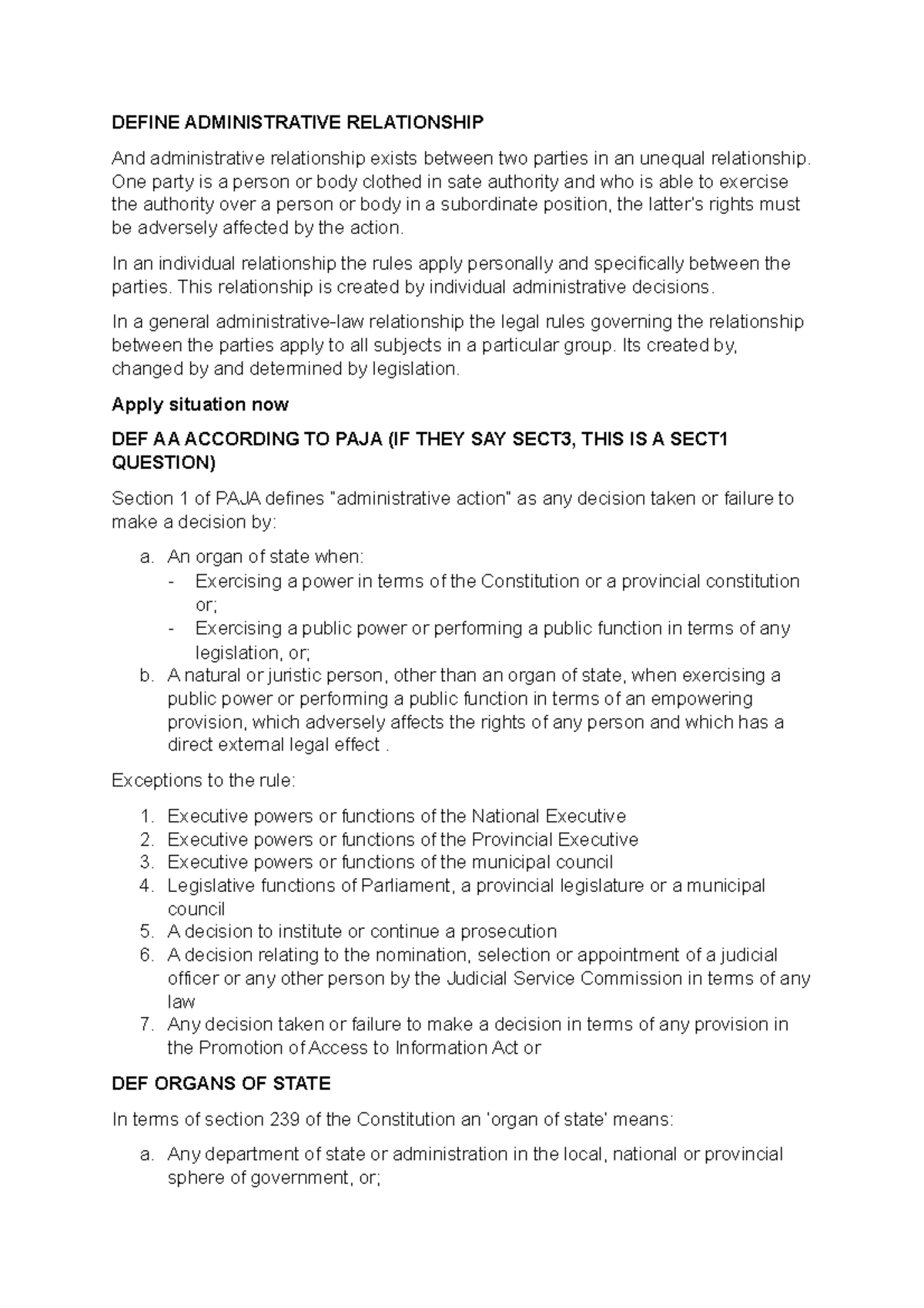 Administrative Law Summary ADL2601 Unisa Studocu