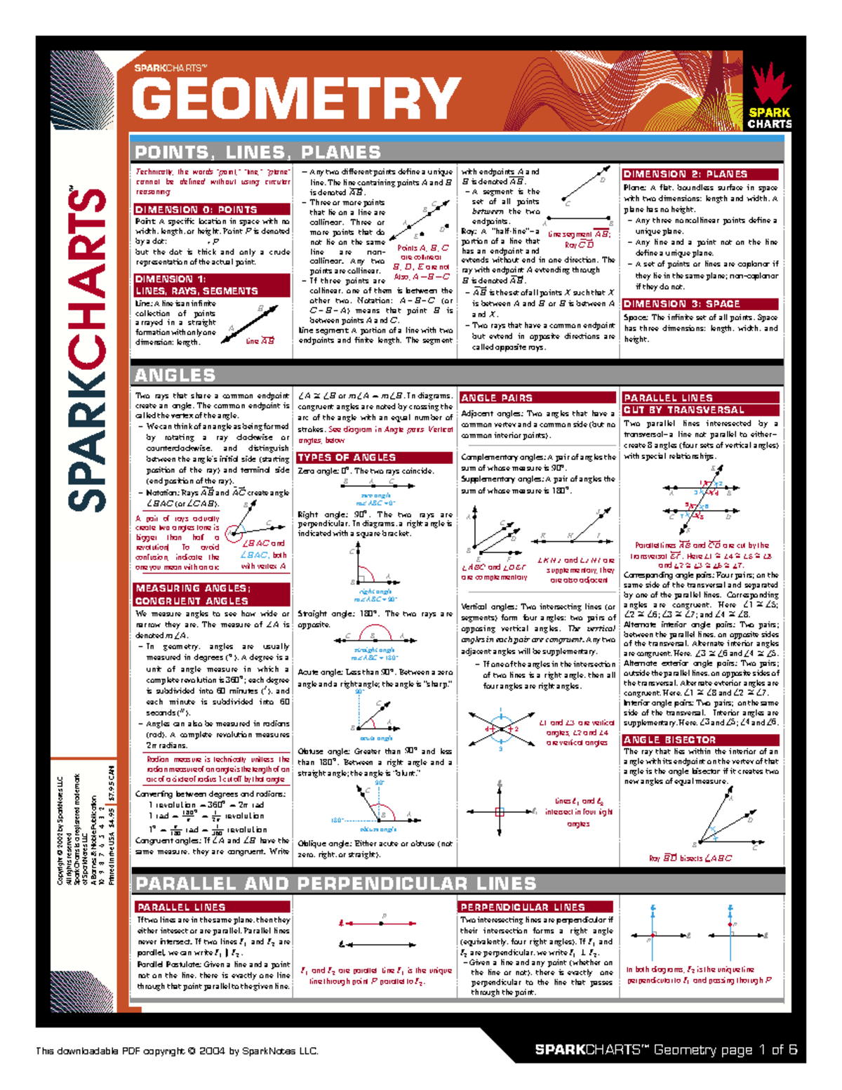Geometry-sc - Geometry - SPARKCHARTSTM GEOMETRY SPARK CHARTS TM SPARK ...