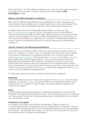 Grundlagen Der BWL Skript - Grundlagen Der BWL 1 © Friedrich Trautwein ...