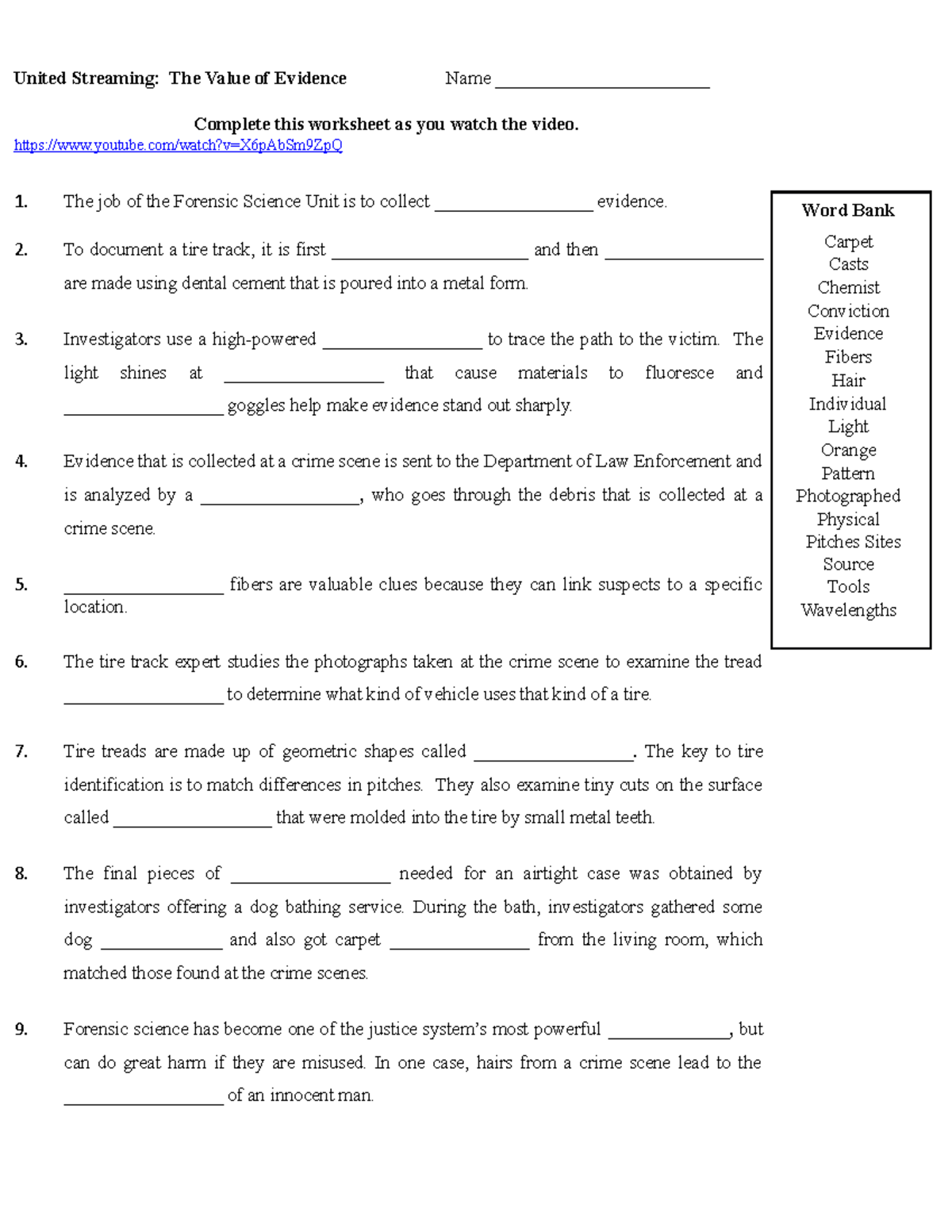 Value of Evidence WS Video HW 1 - United Streaming: The Value of ...